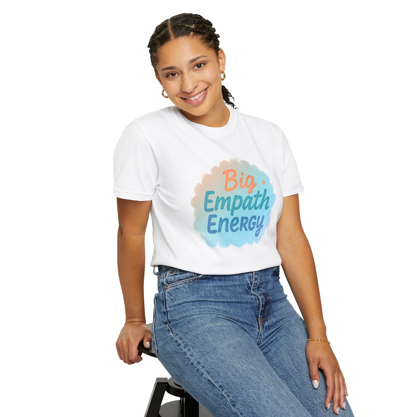 Big Empath Energy – Colorful Affirmation Tee