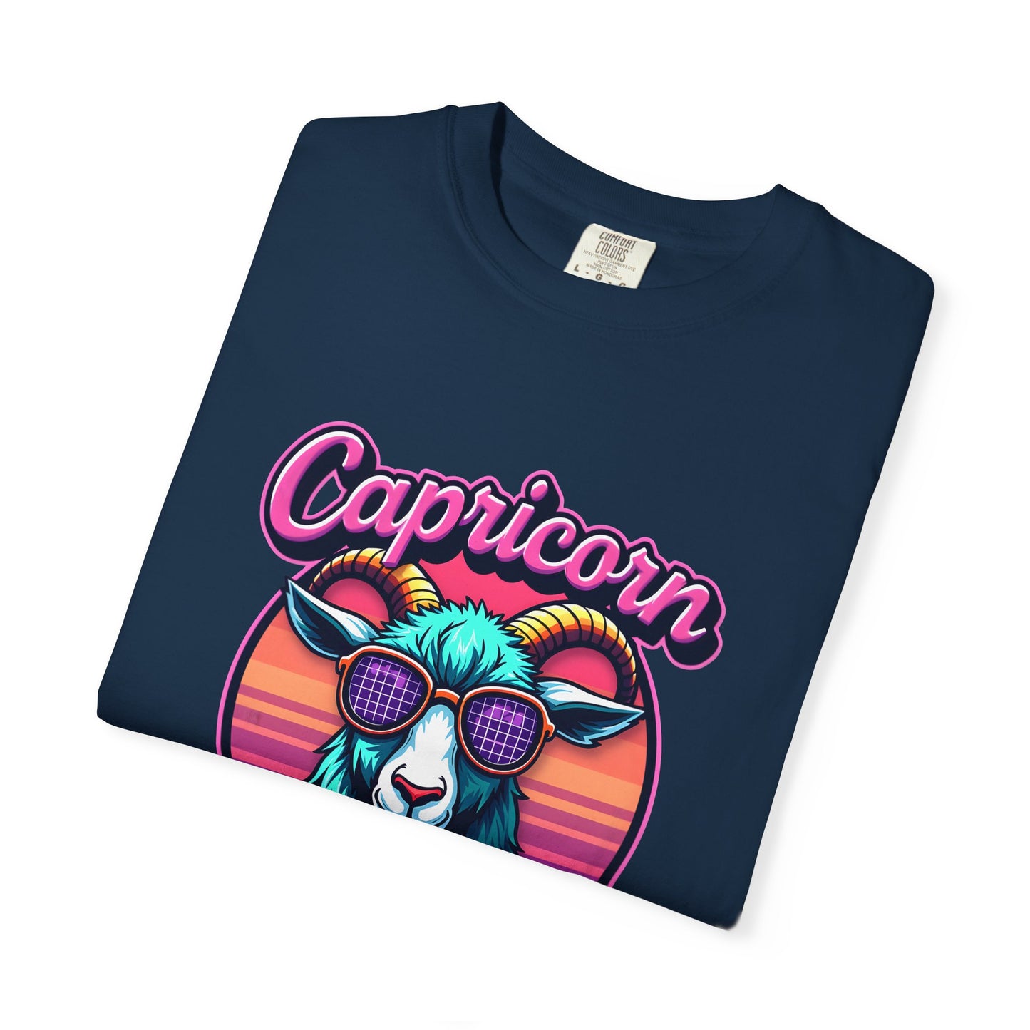 Capricorn The G.O.A.T – Vaporwave Retro Zodiac Tee