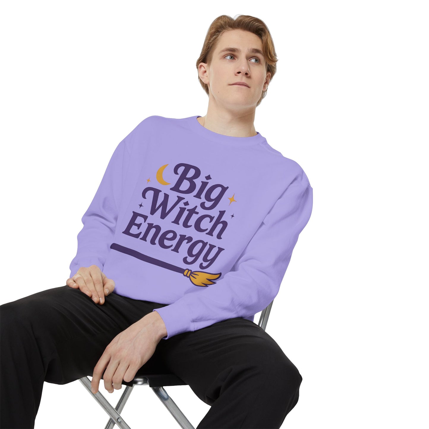 Big Witch Energy Sweatshirt – Moon Broom Pullover