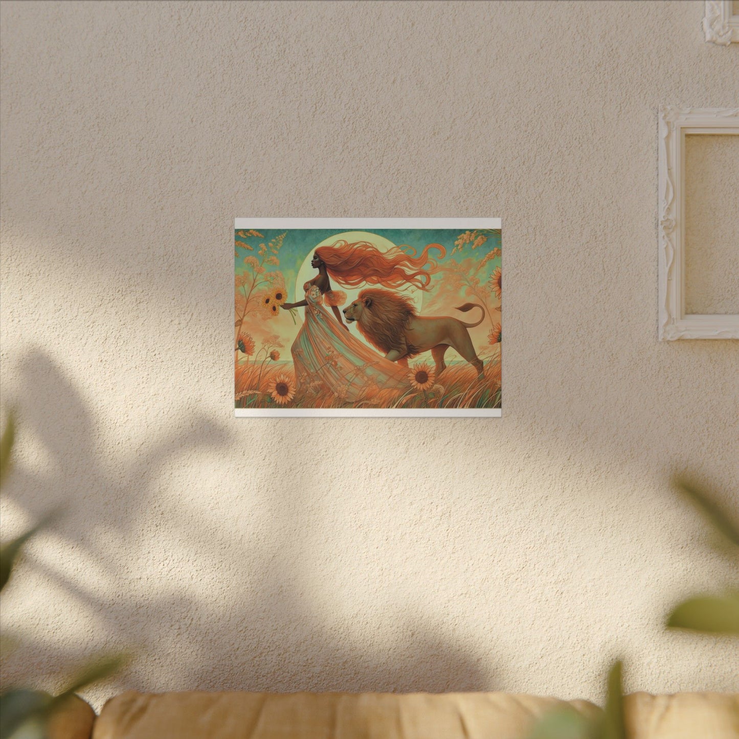 Leo Radiance – Regal Majesty Zodiac Canvas Wall Art