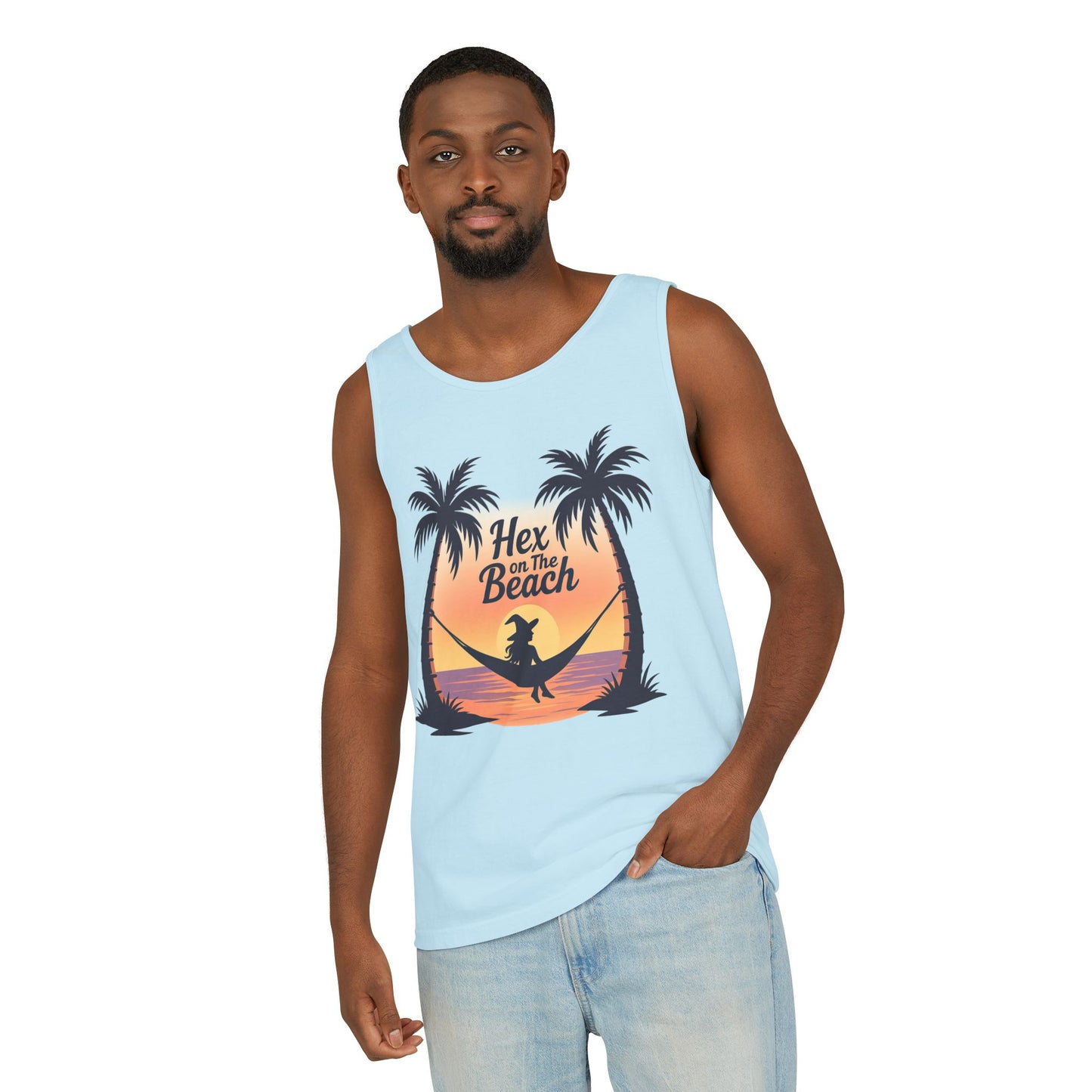 Hex on the Beach Tank – Wicked Retro Witchcore Shirt