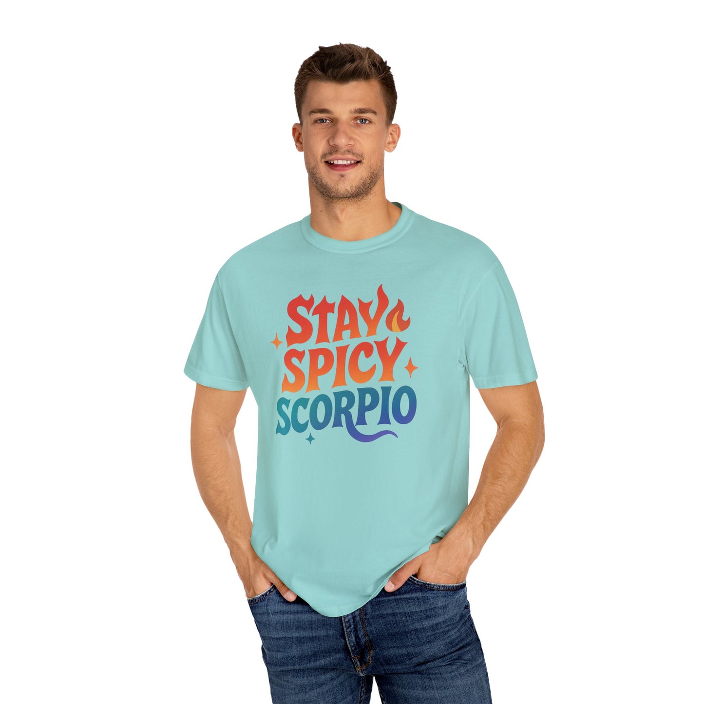 Stay Spicy Scorpio Tee – Colorful Zodiac Shirt