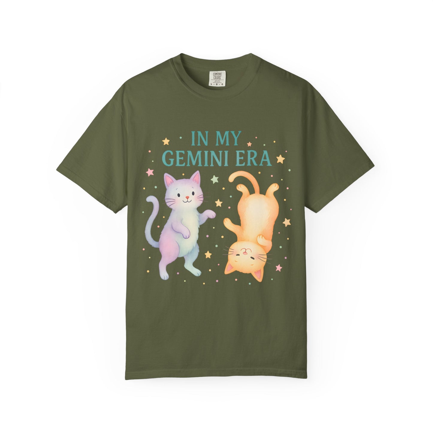 In My Gemini Era Tee β Playful Funny Cats Zodiac Shirt