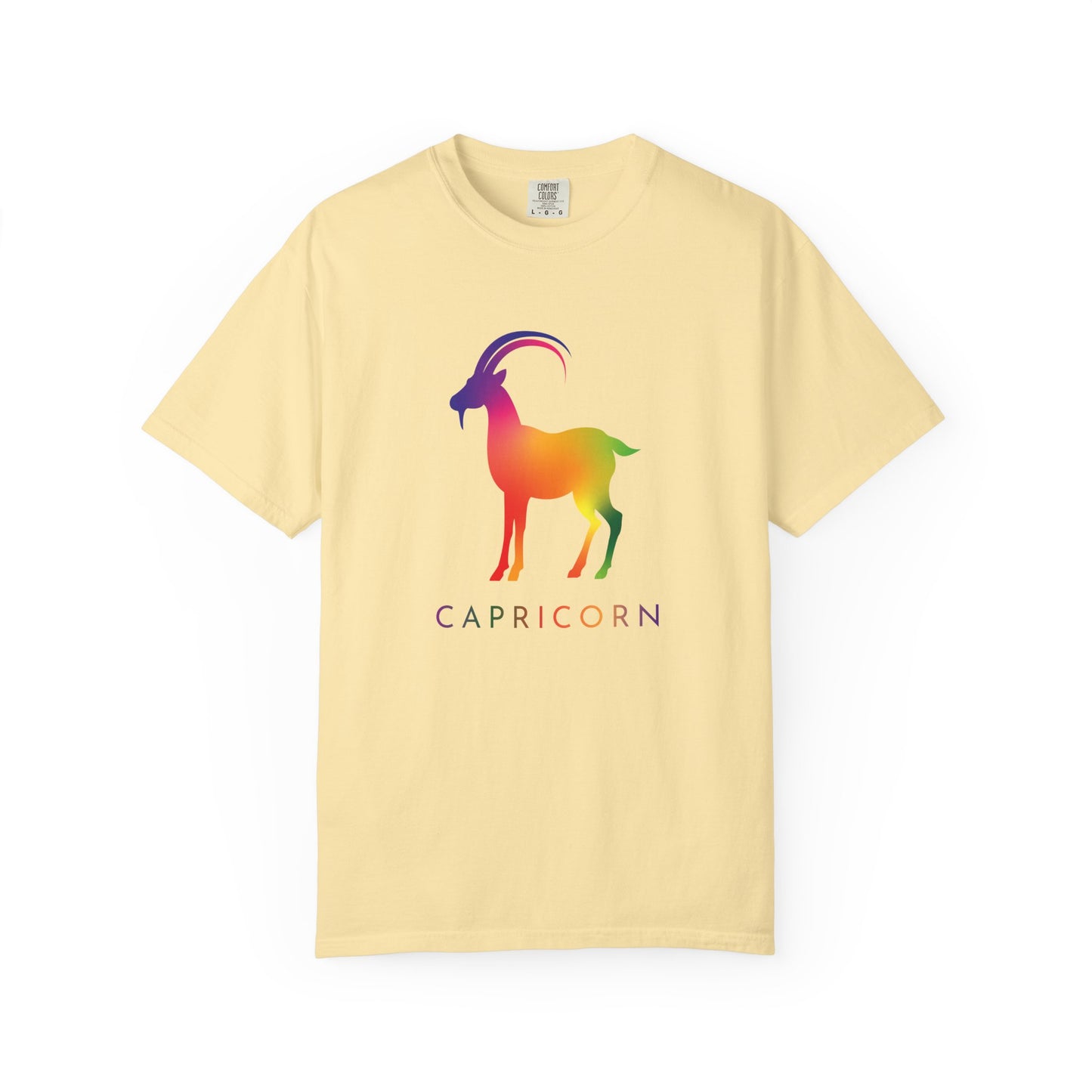 Capricorn β Rainbow Gradient Zodiac Goat Tee