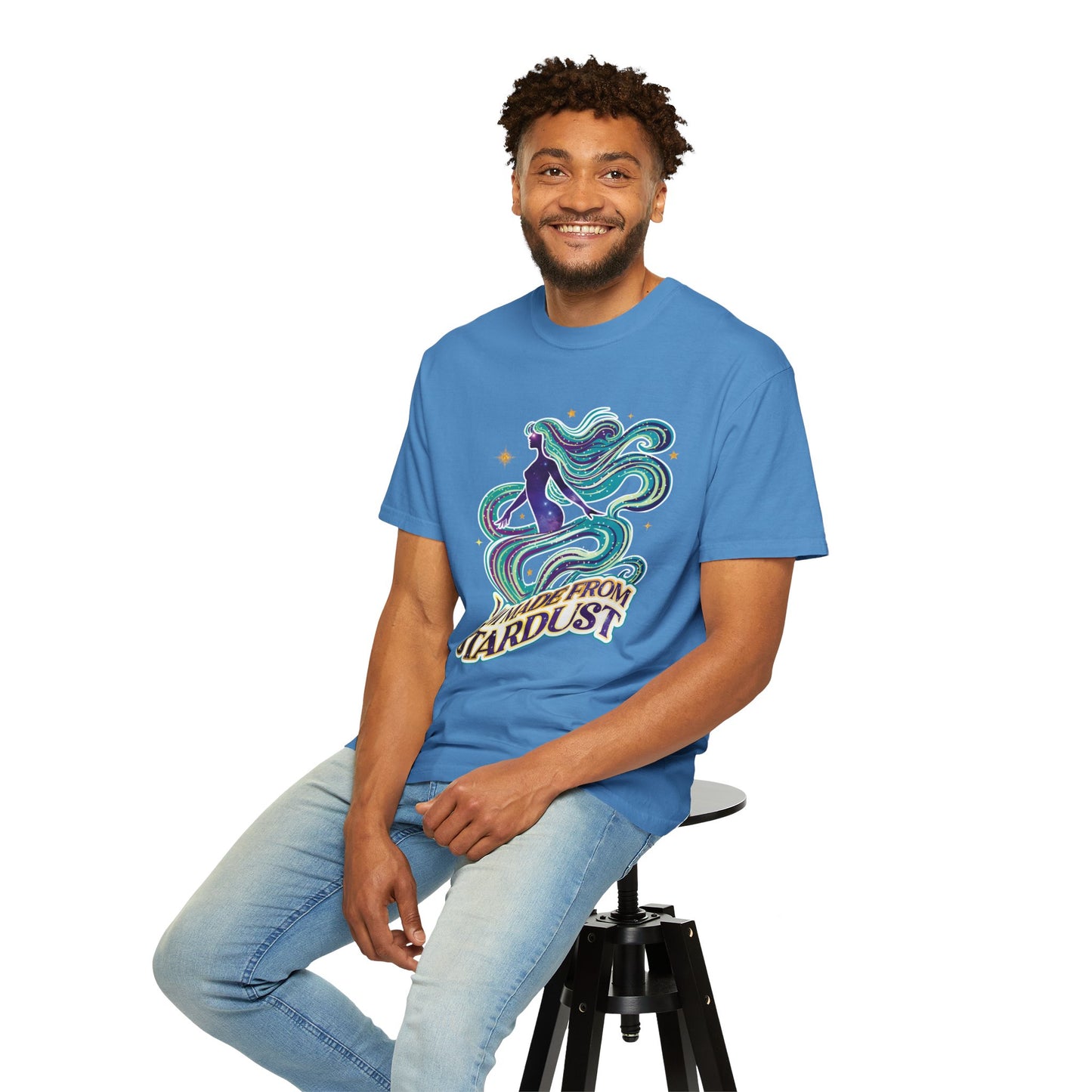 I Am Made From Stardust Tee – Colorful Empowering Affirmation Shirt