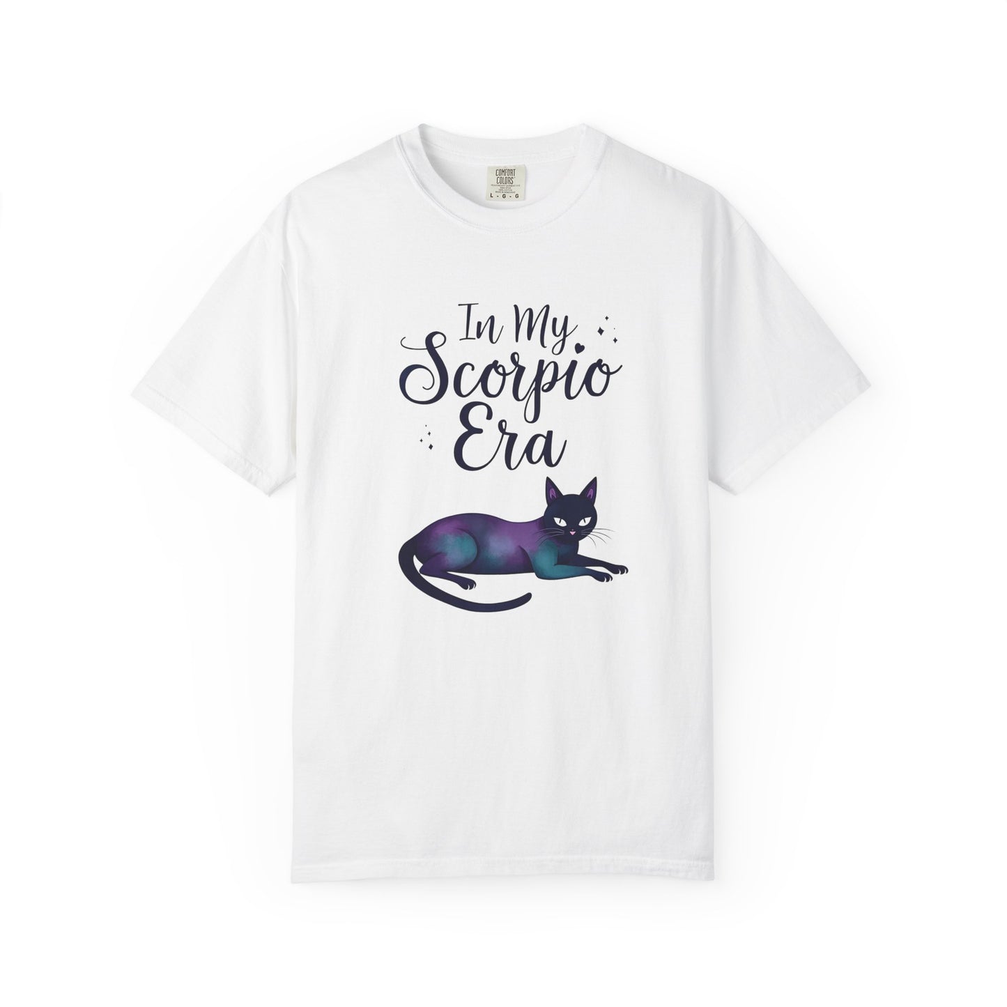 In My Scorpio Era – Mystical Black Cat Tee for the Zodiac Baddie
