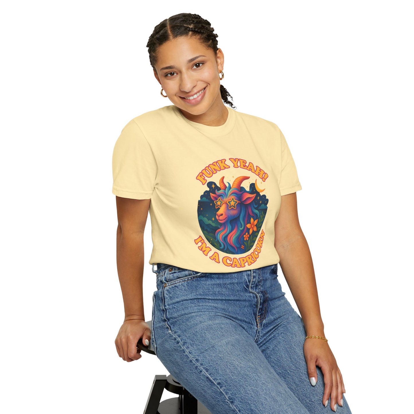 Funk Yeah! I’m a Capricorn – Retro Goat Groove Tee