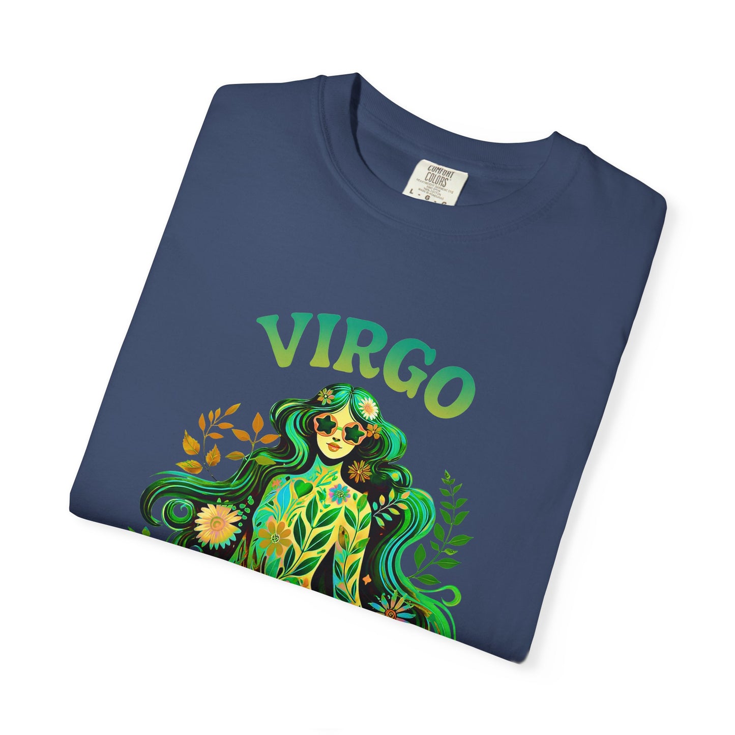 Virgo Flower Child – Vibrant Retro Zodiac Tee