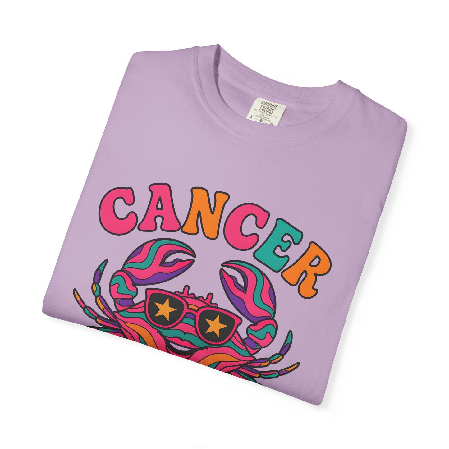 Cancer Vibes Tee – Colorful Retro Zodiac Shirt