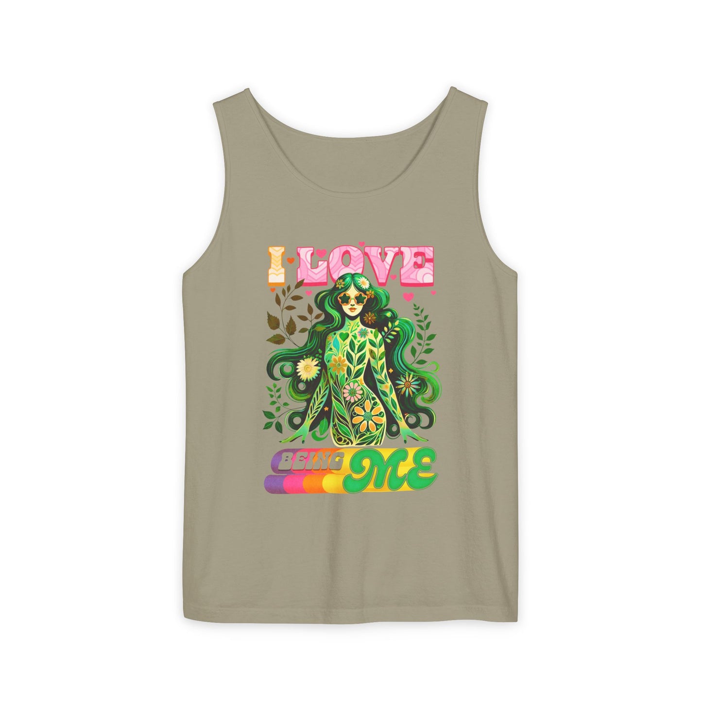 I Love Being Me - Colorful Retro Affirmation Tank (Unisex)