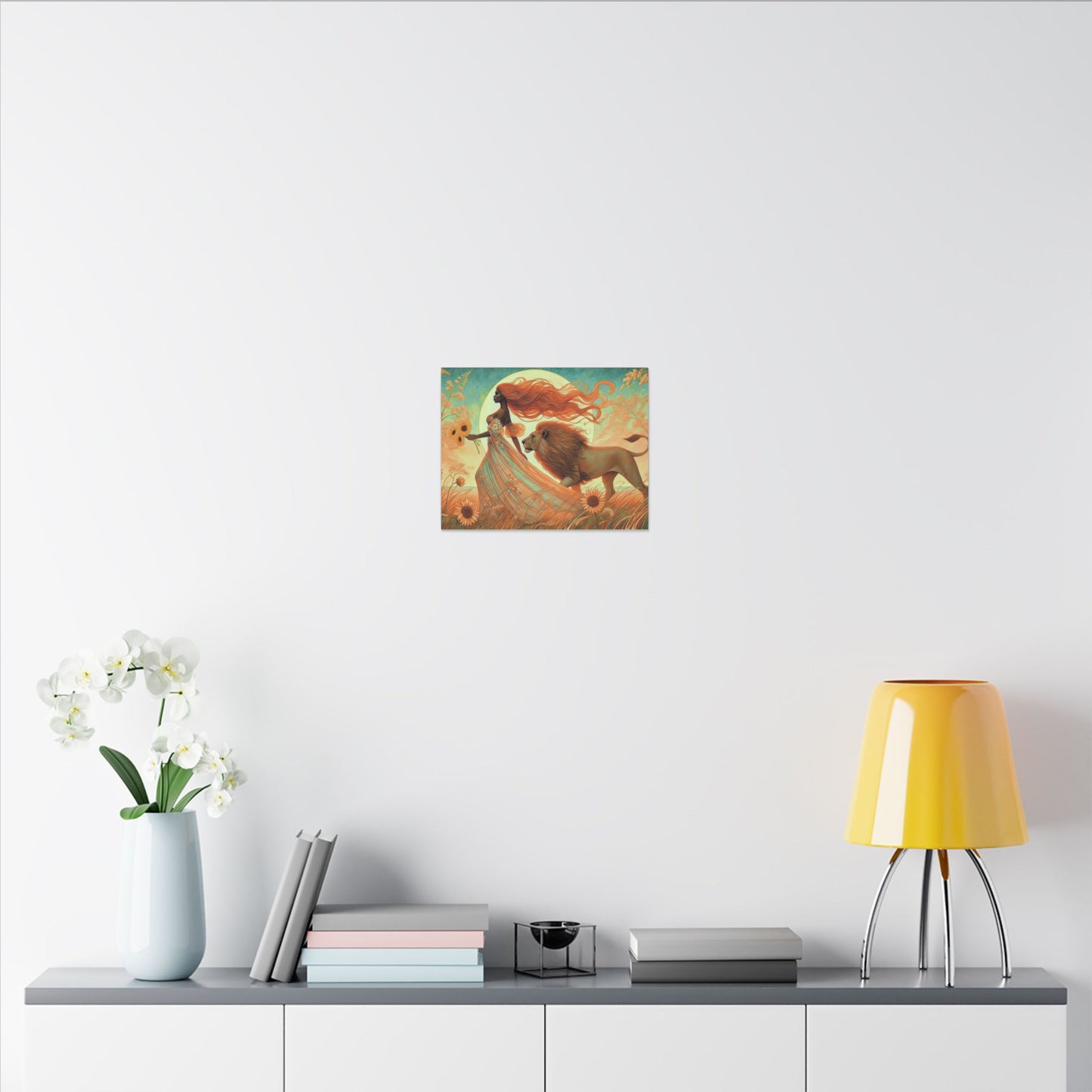 Leo Radiance – Regal Majesty Zodiac Canvas Wall Art