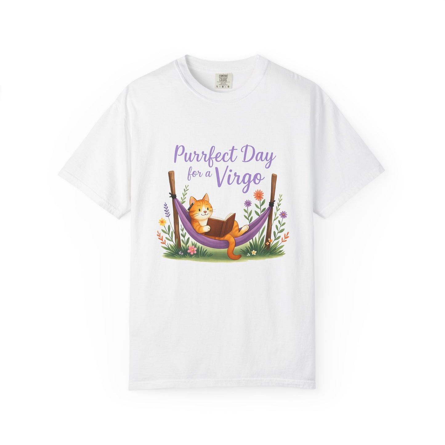 Purrfect Day for a Virgo Tee β Colorful Zodiac Cat Shirt