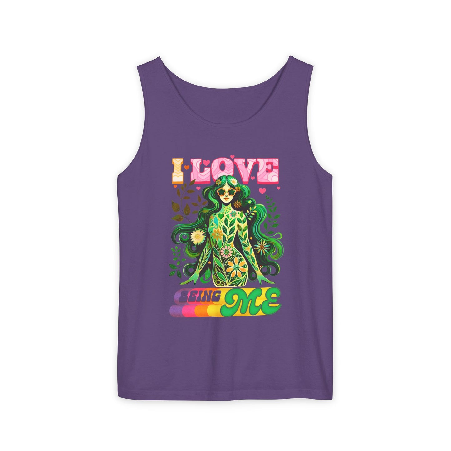 I Love Being Me - Colorful Retro Affirmation Tank (Unisex)