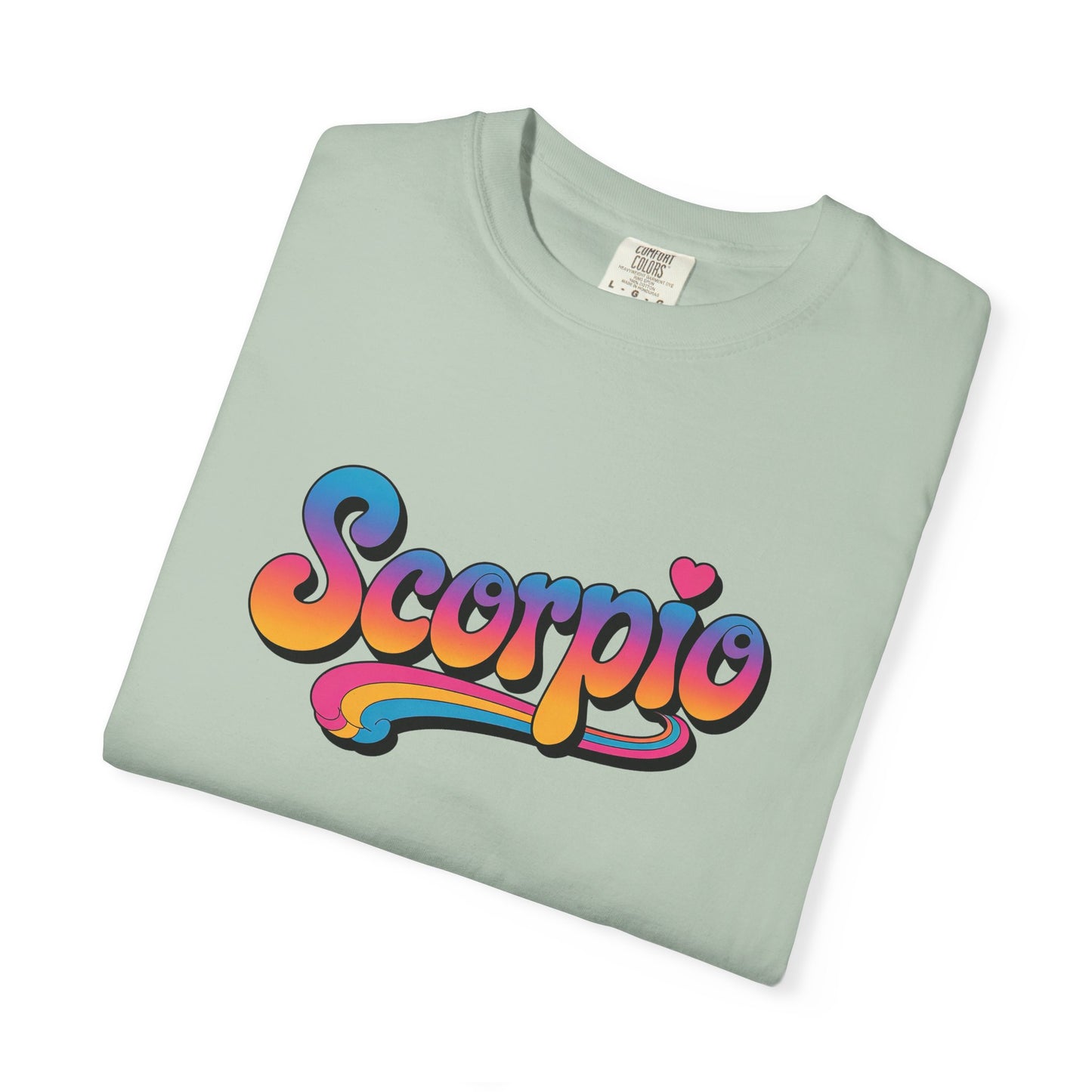 Scorpio Retro Groovy Tee – Multicolor Zodiac Shirt