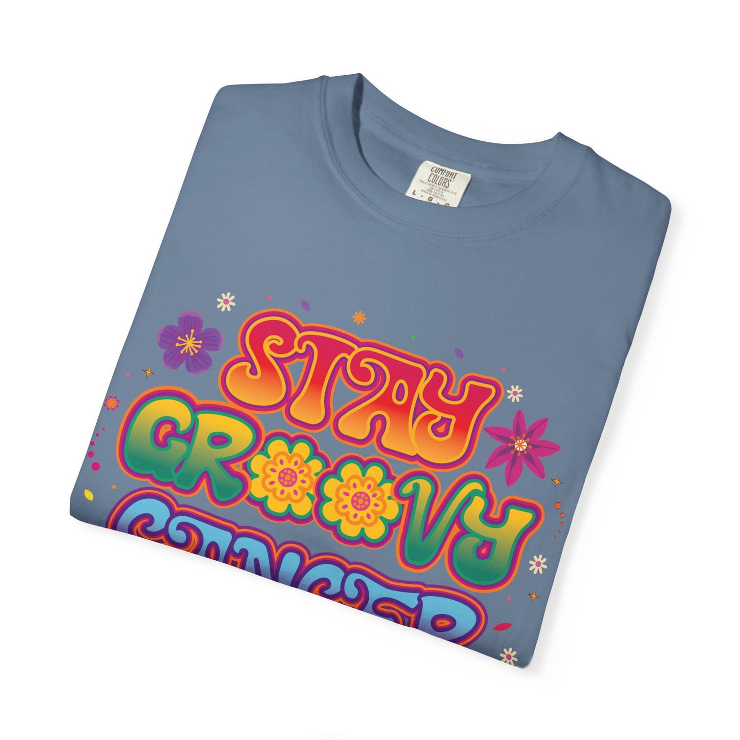 Stay Groovy Cancer Tee – Retro Colorful Zodiac Shirt