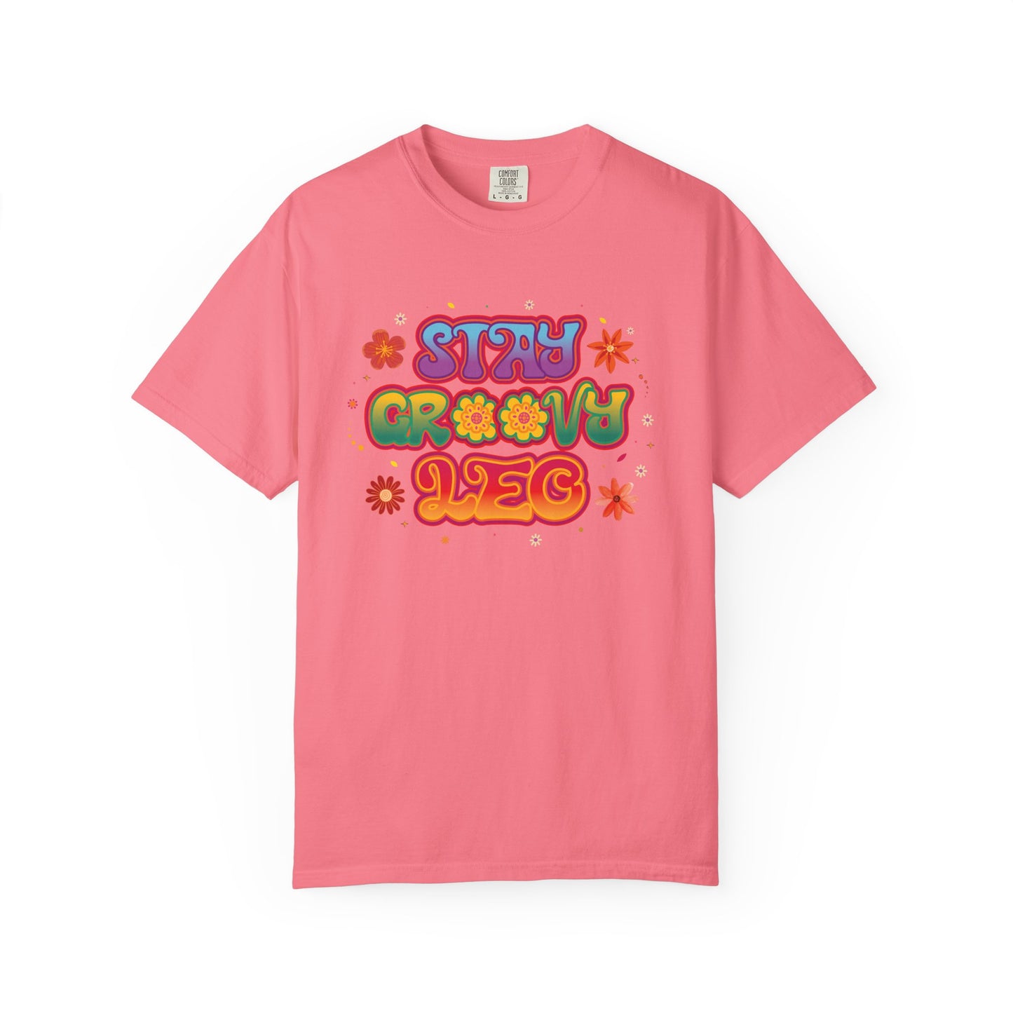 Stay Groovy Leo β Retro Zodiac Flower Power Tee