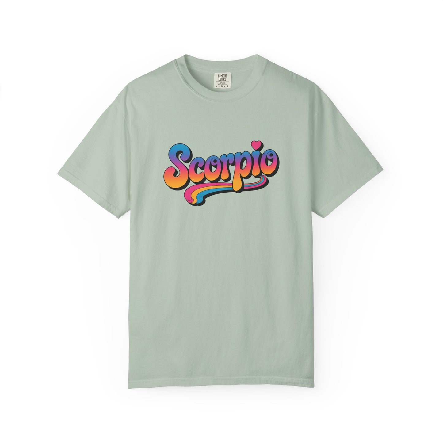 Scorpio Retro Groovy Tee – Multicolor Zodiac Shirt