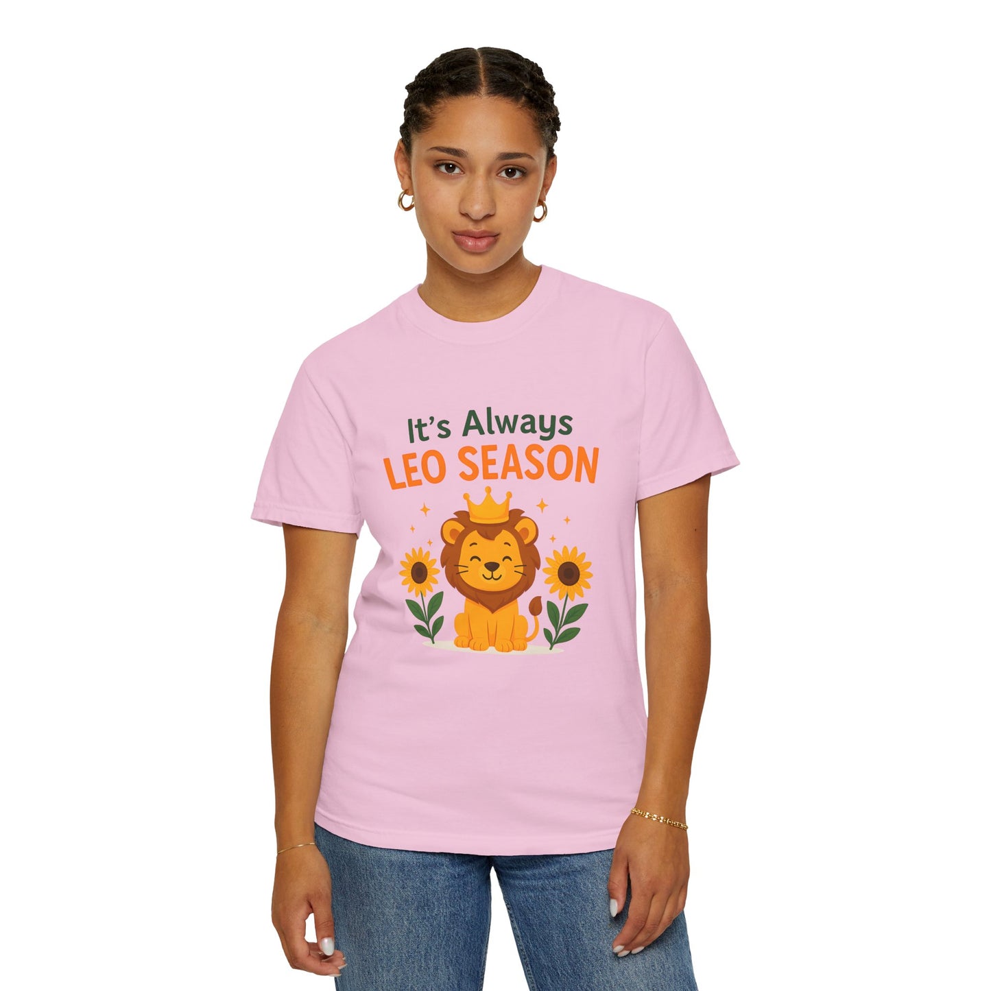 It’s Always Leo Season – Funny Sunflower Lion Tee