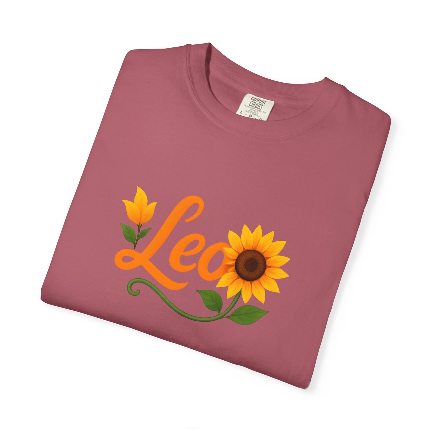 Leo Sunflower Tee β Retro Zodiac Shirt