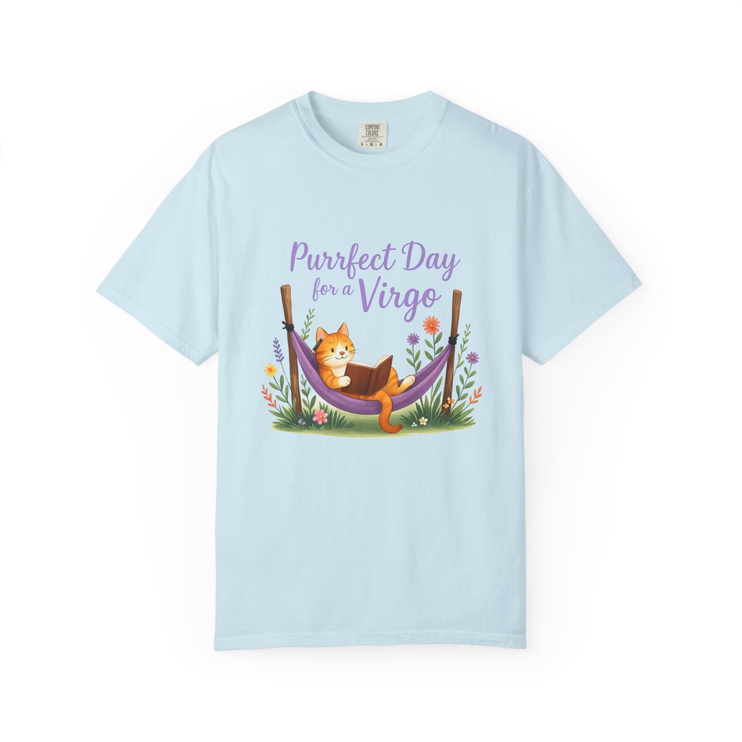 Purrfect Day for a Virgo Tee β Colorful Zodiac Cat Shirt