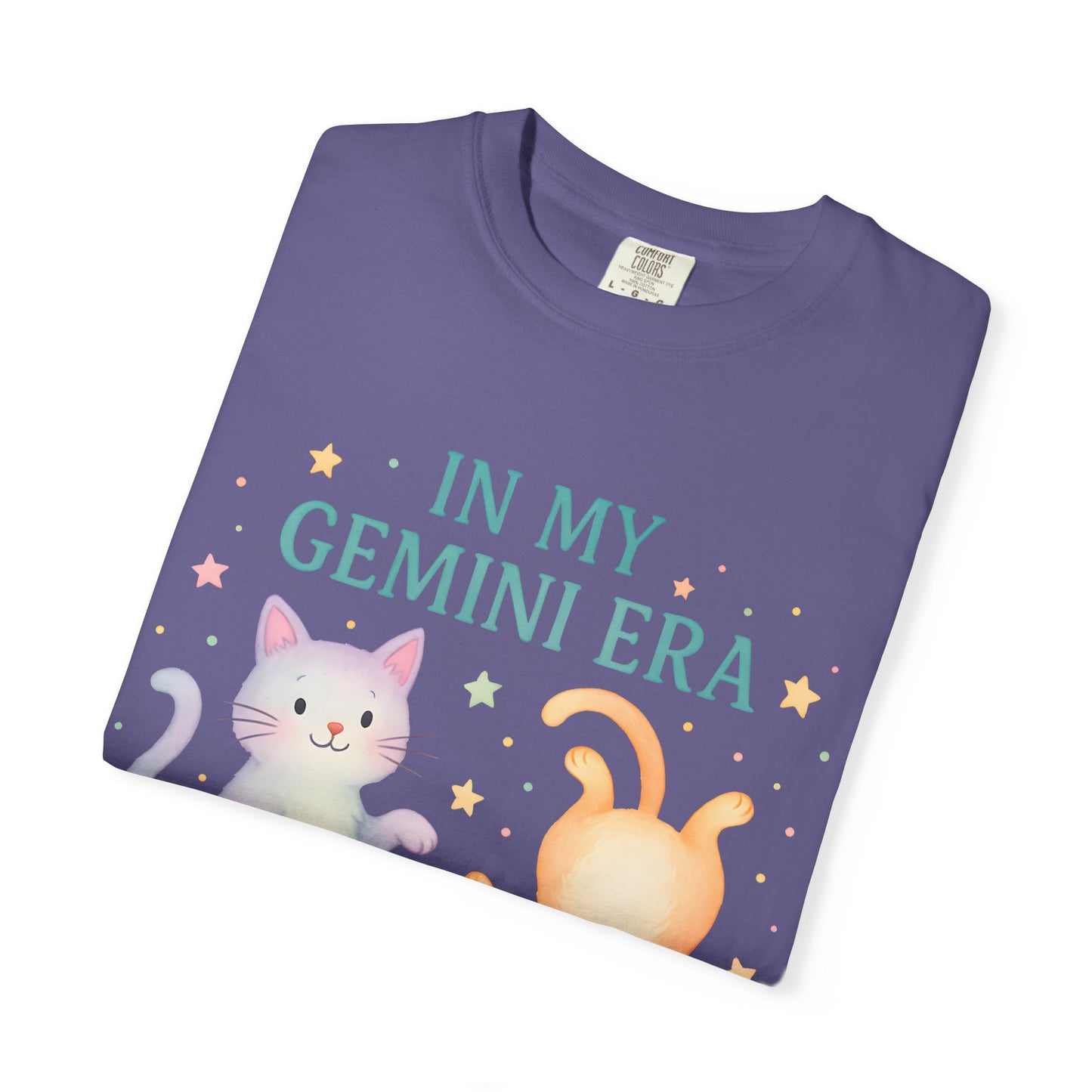 In My Gemini Era Tee β Playful Funny Cats Zodiac Shirt