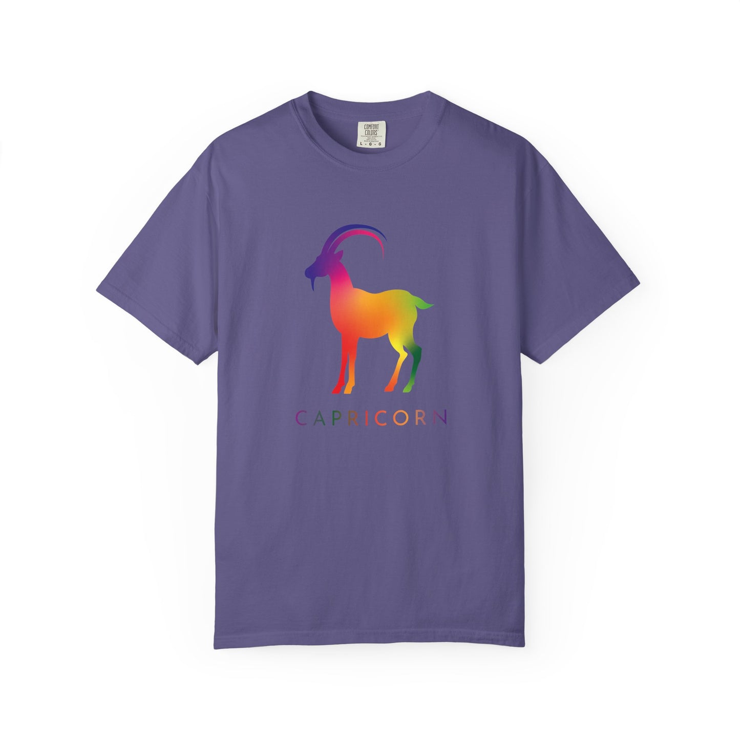 Capricorn β Rainbow Gradient Zodiac Goat Tee