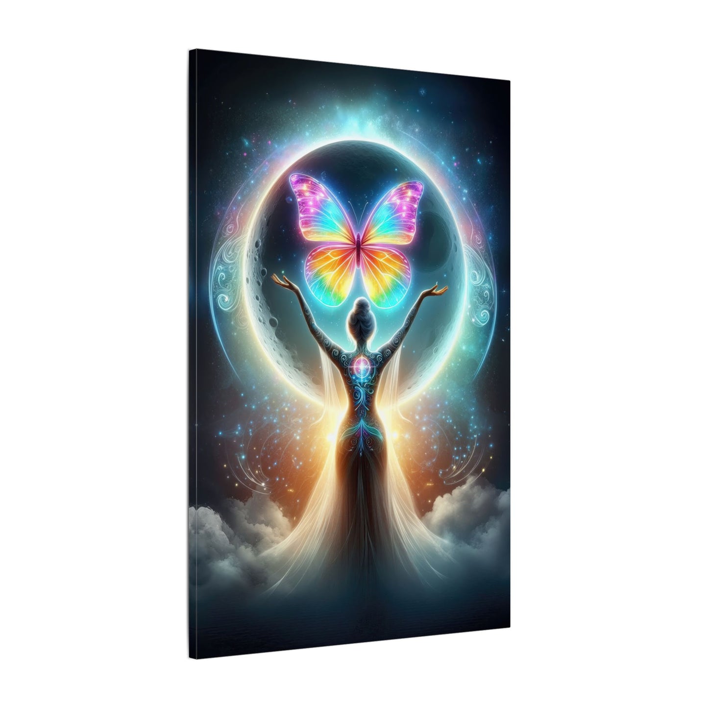 Butterfly Moon – Luminous Dream Wall Art