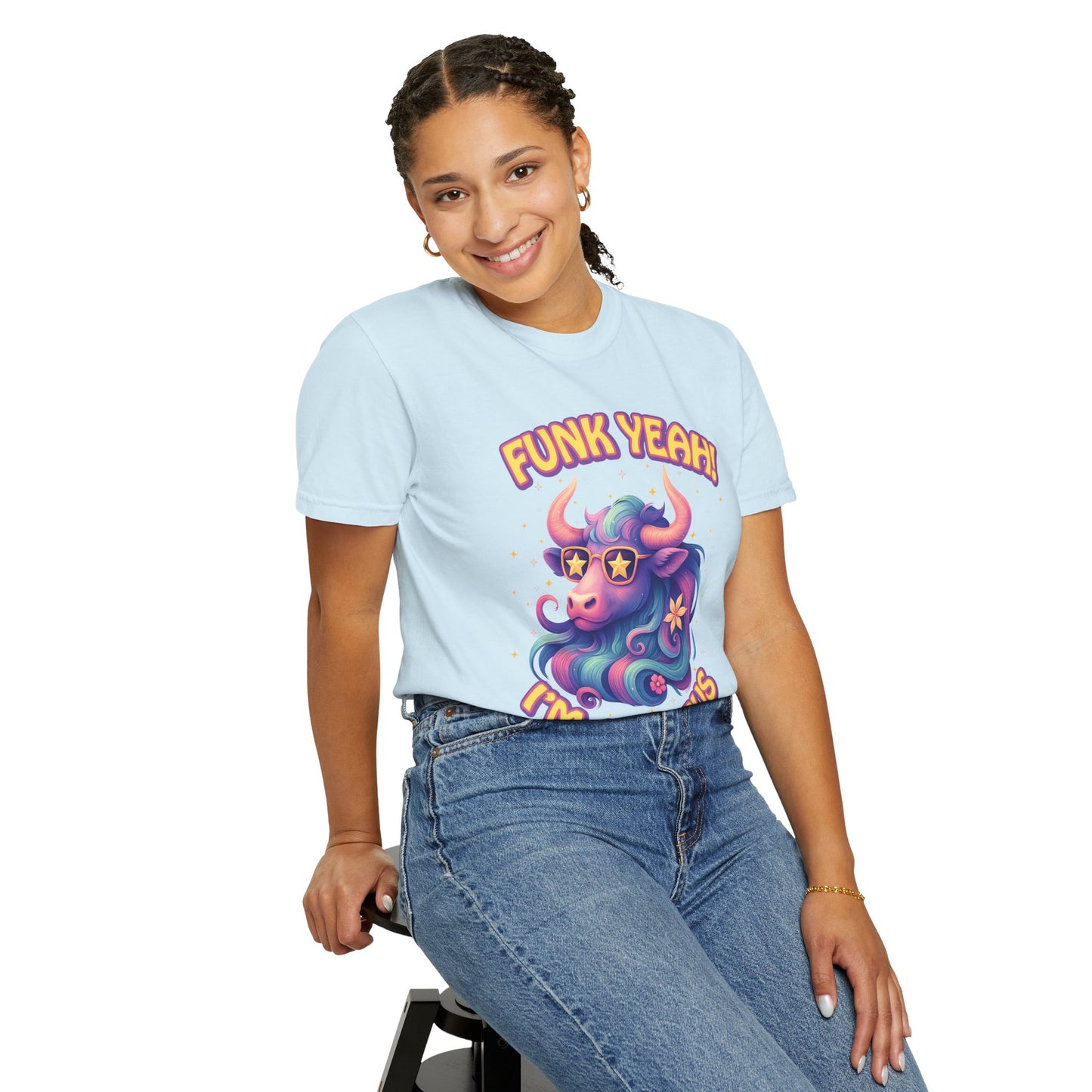 Funk Yeah I’m a Taurus Groovy Tee – Multicolor Retro Zodiac Shirt