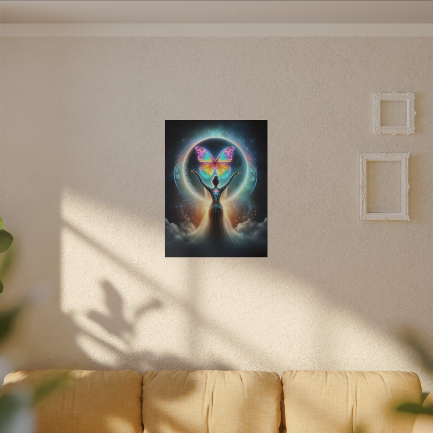 Butterfly Moon – Luminous Dream Wall Art