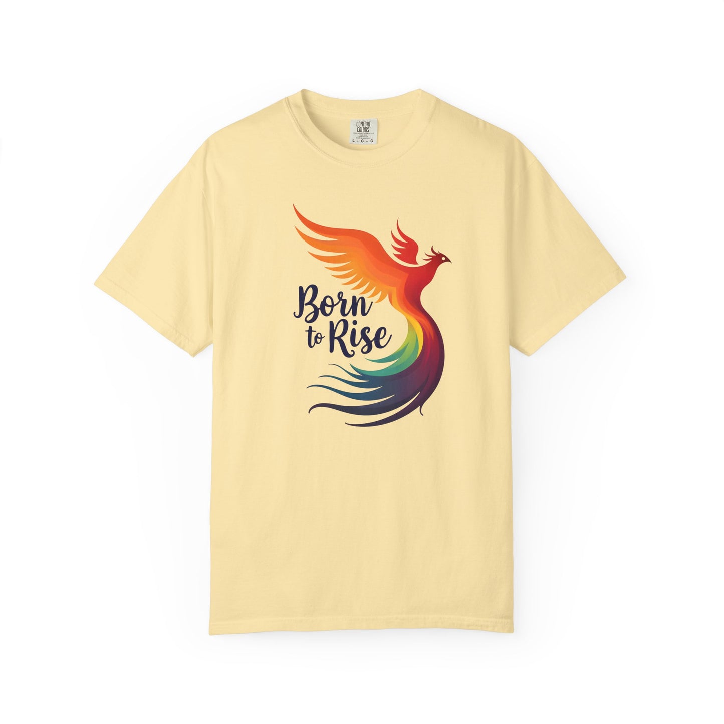 Born to Rise - Colorful Phoenix Affirmation Empowerment Tee