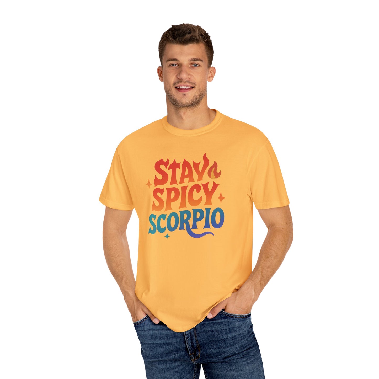Stay Spicy Scorpio Tee – Colorful Zodiac Shirt