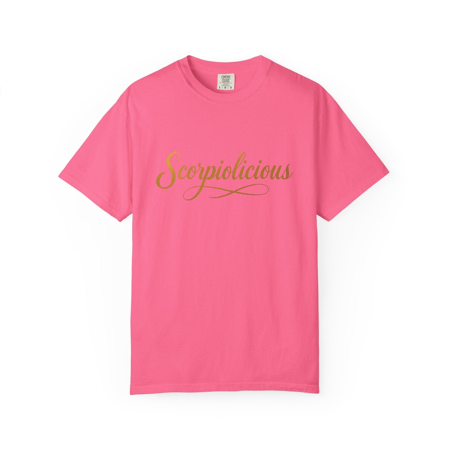 Scorpiolicious – Retro Script Scorpio Tee