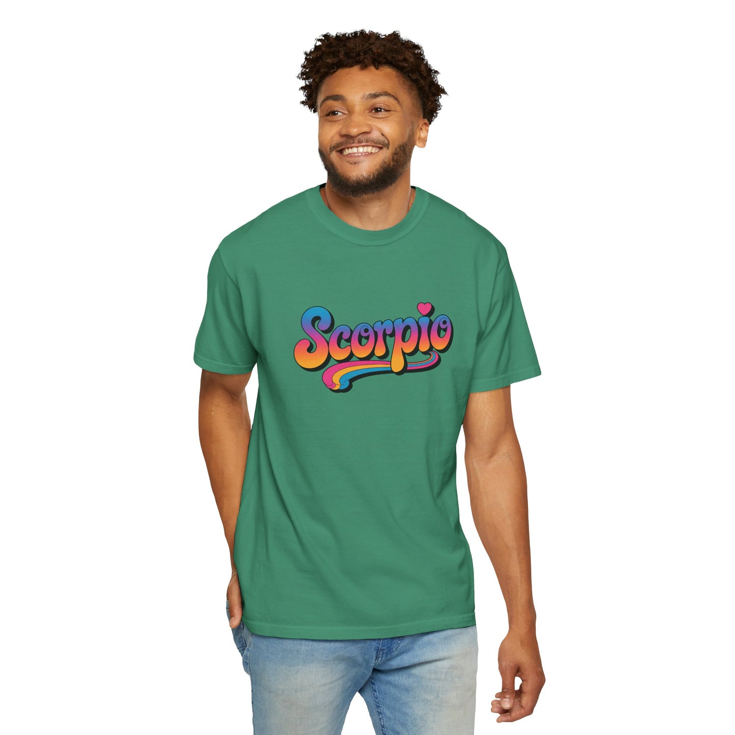 Scorpio Retro Groovy Tee – Multicolor Zodiac Shirt