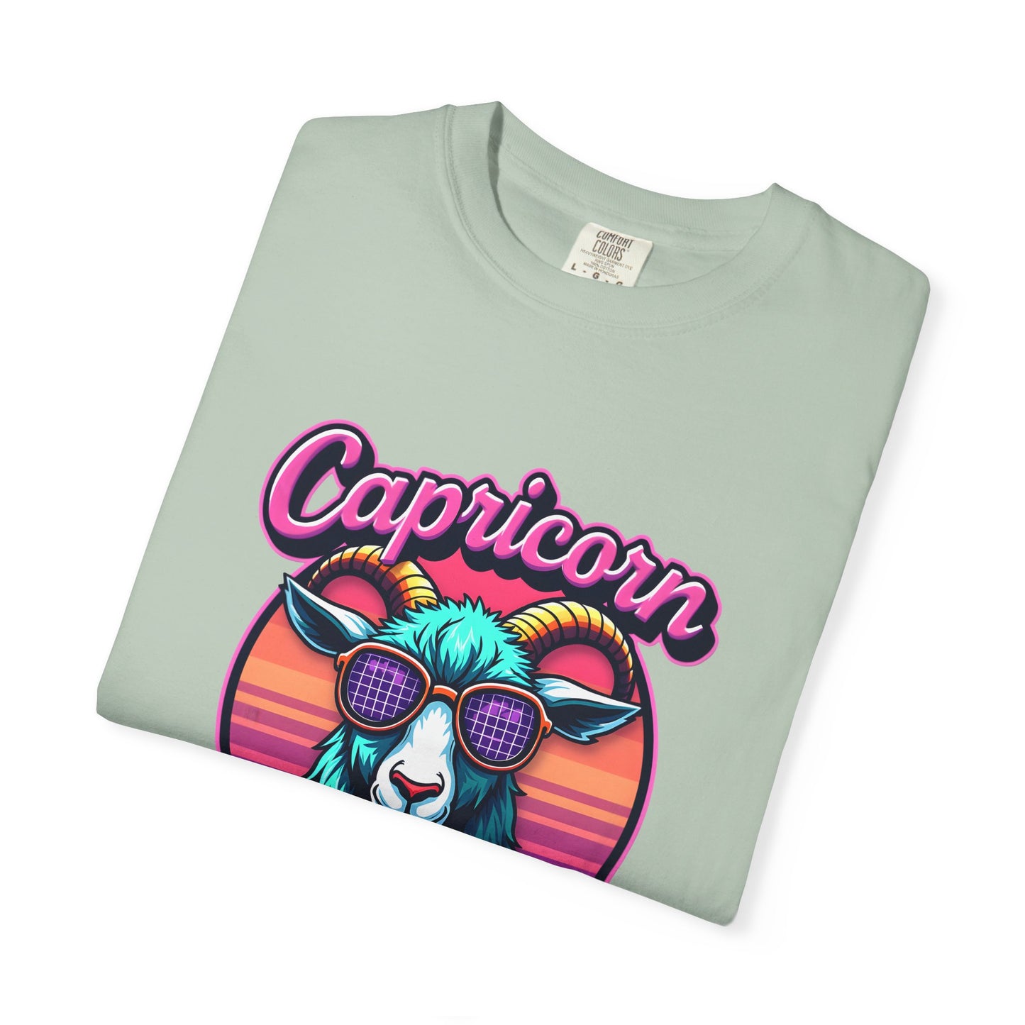 Capricorn The G.O.A.T – Vaporwave Retro Zodiac Tee