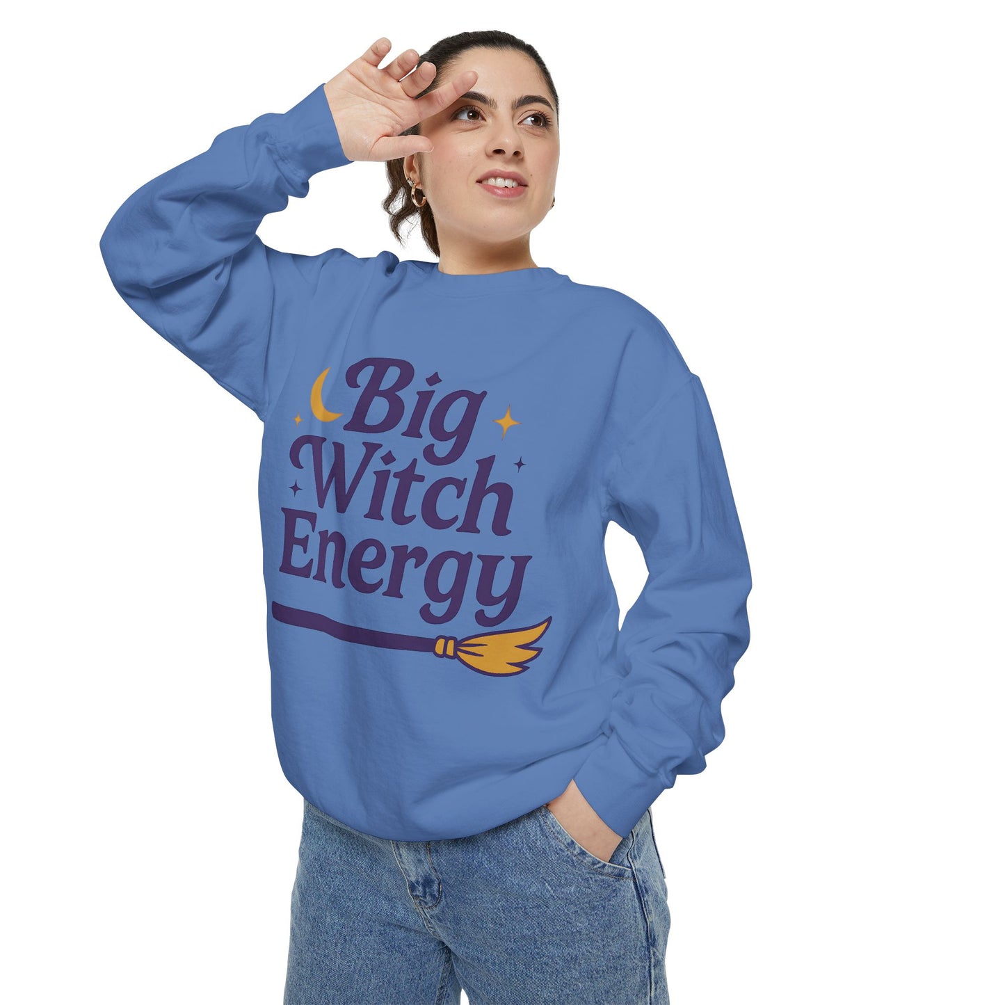 Big Witch Energy Sweatshirt – Moon Broom Pullover