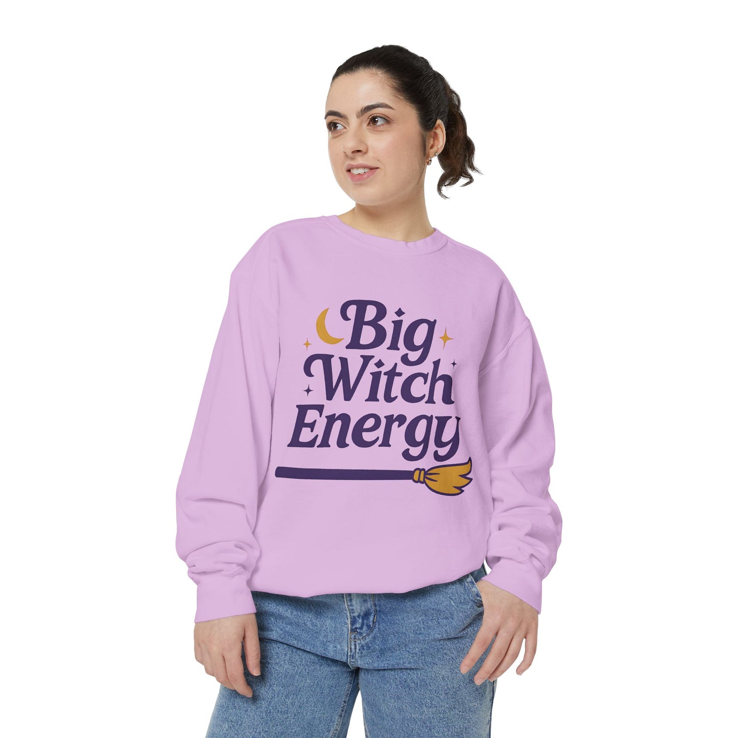 Big Witch Energy Sweatshirt – Moon Broom Pullover