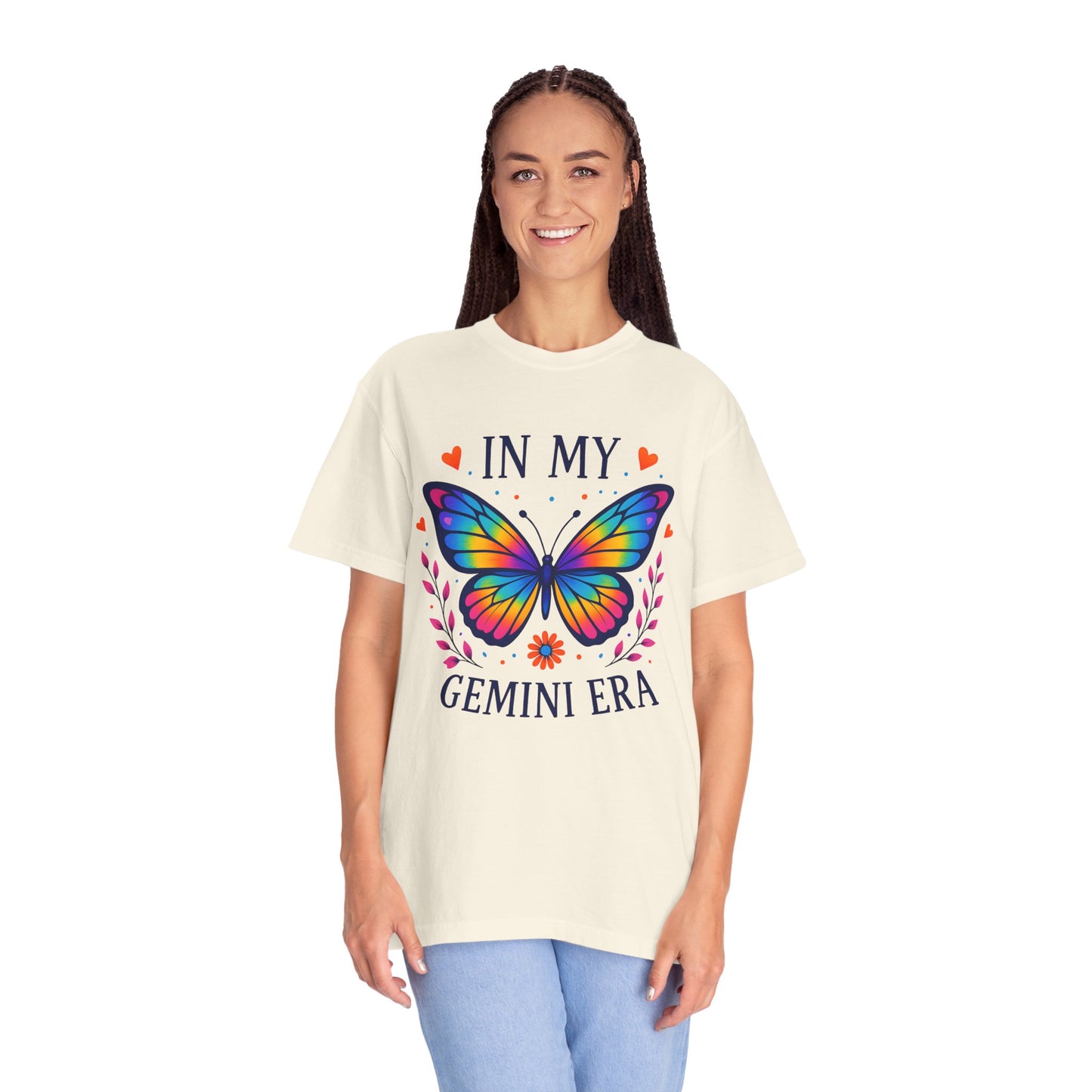 In My Gemini Era - Rainbow Butterfly Zodiac Tee