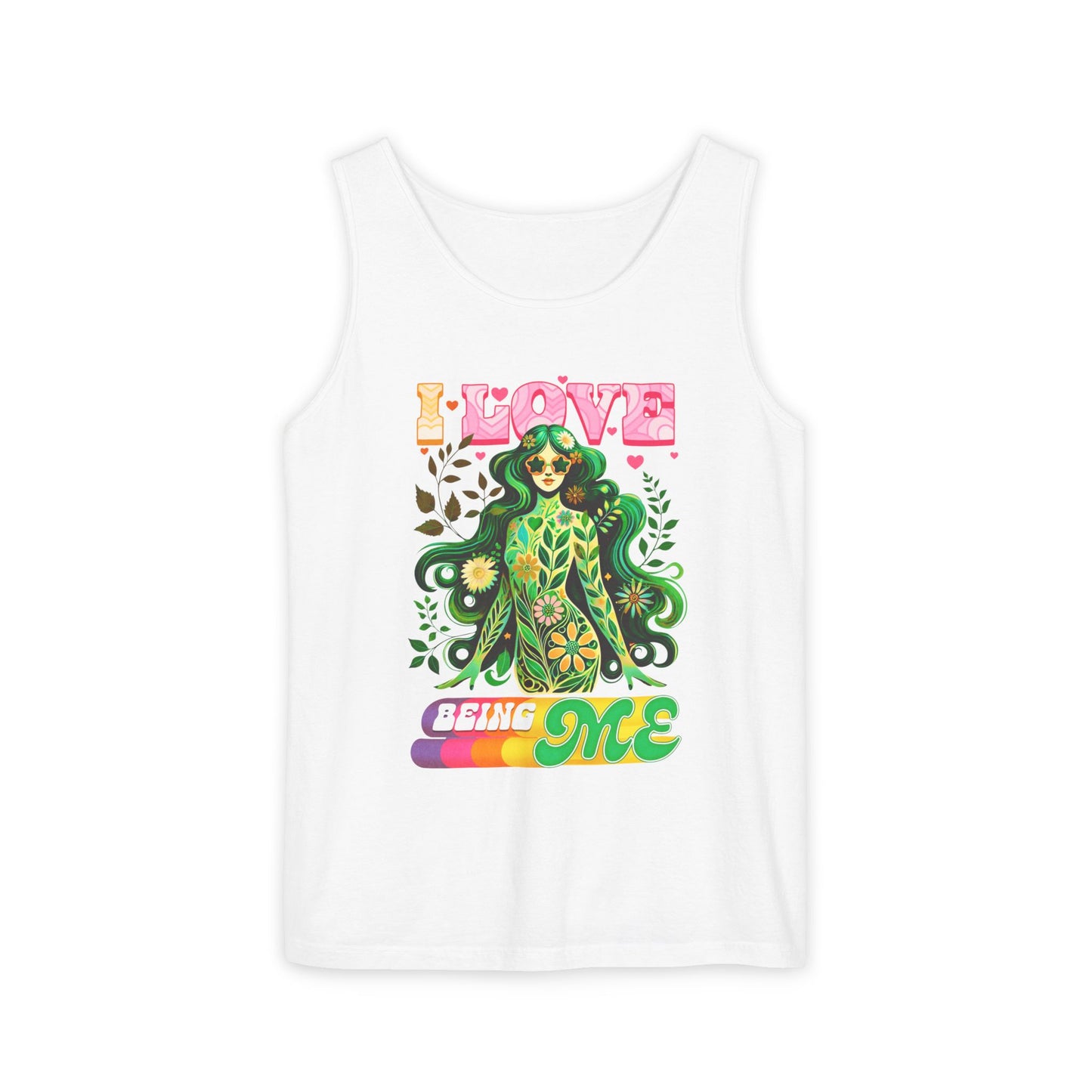 I Love Being Me - Colorful Retro Affirmation Tank (Unisex)