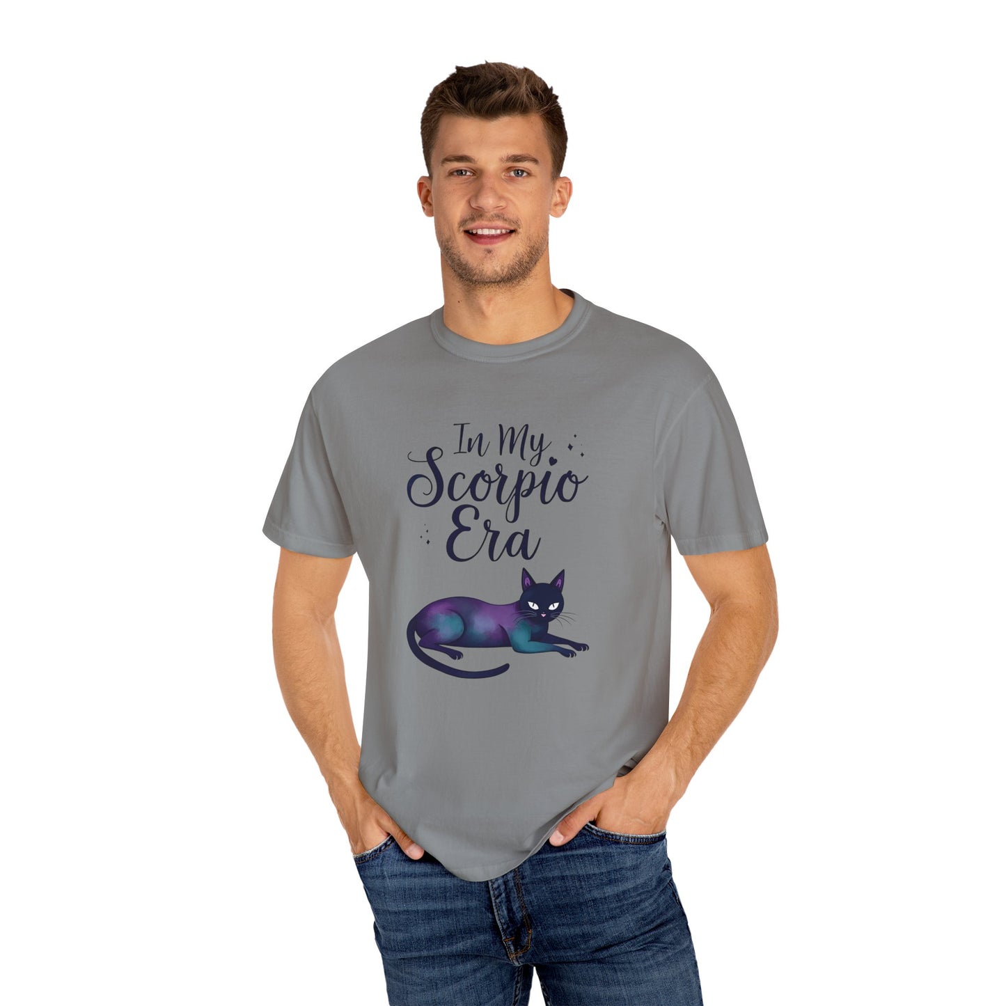 In My Scorpio Era – Mystical Black Cat Tee for the Zodiac Baddie