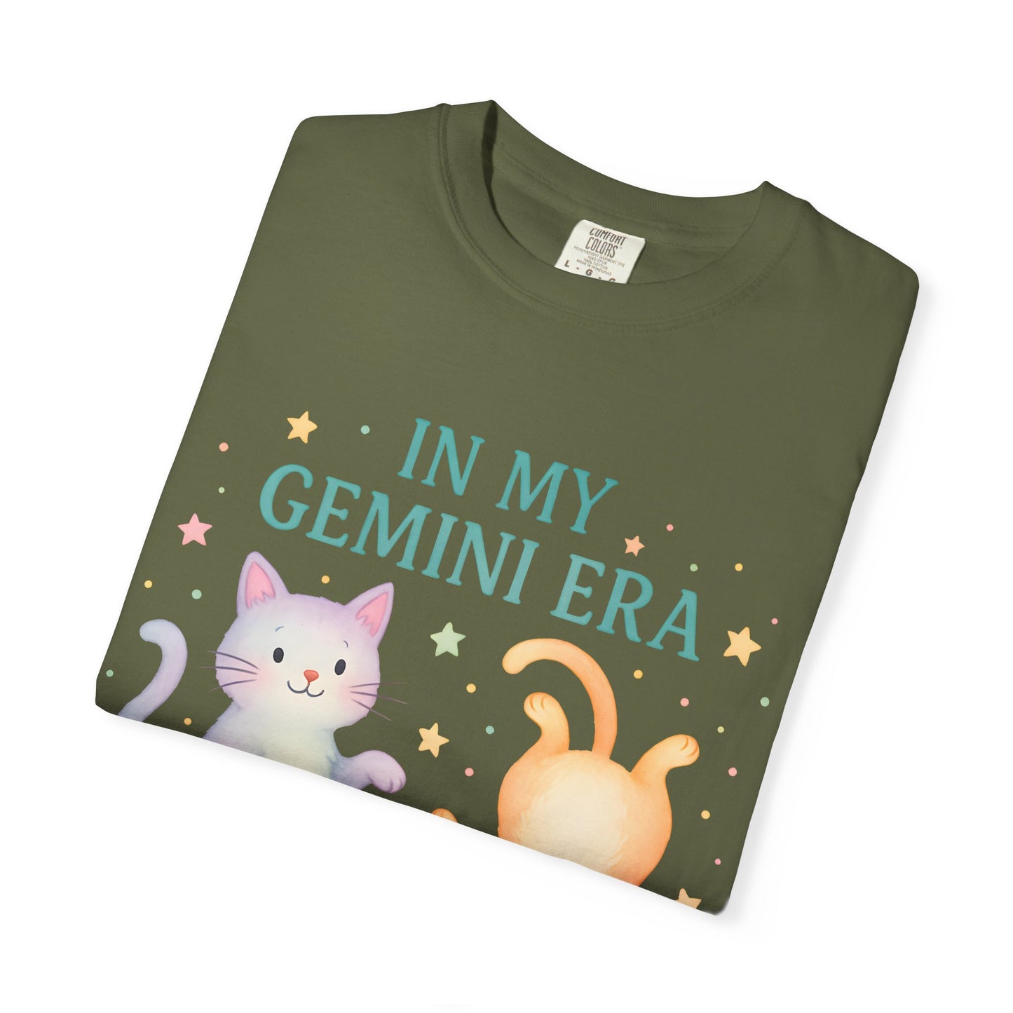 In My Gemini Era Tee β Playful Funny Cats Zodiac Shirt