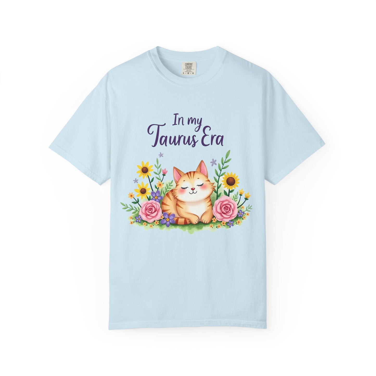 In My Taurus Era Tee – Colorful Zodiac Cat Shirt