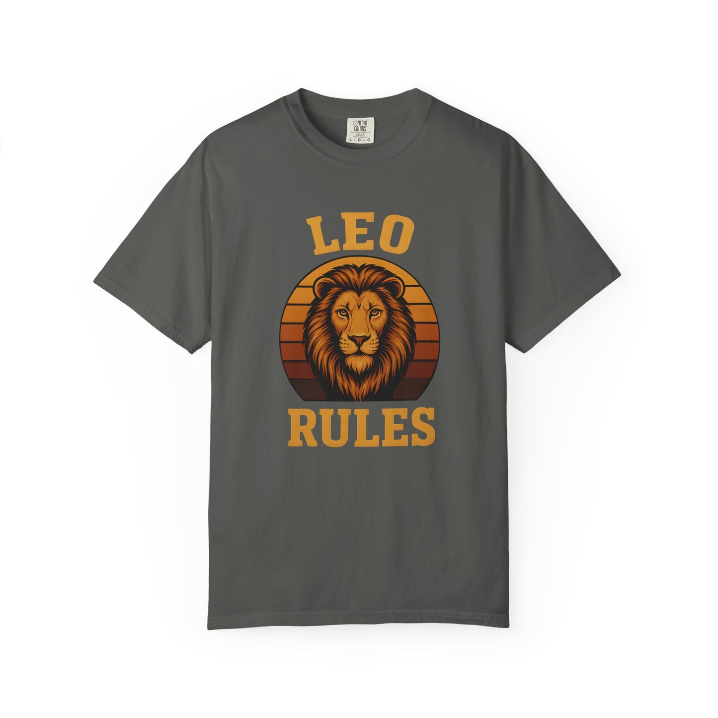 Leo Rules – Vintage Sunset Zodiac Tee