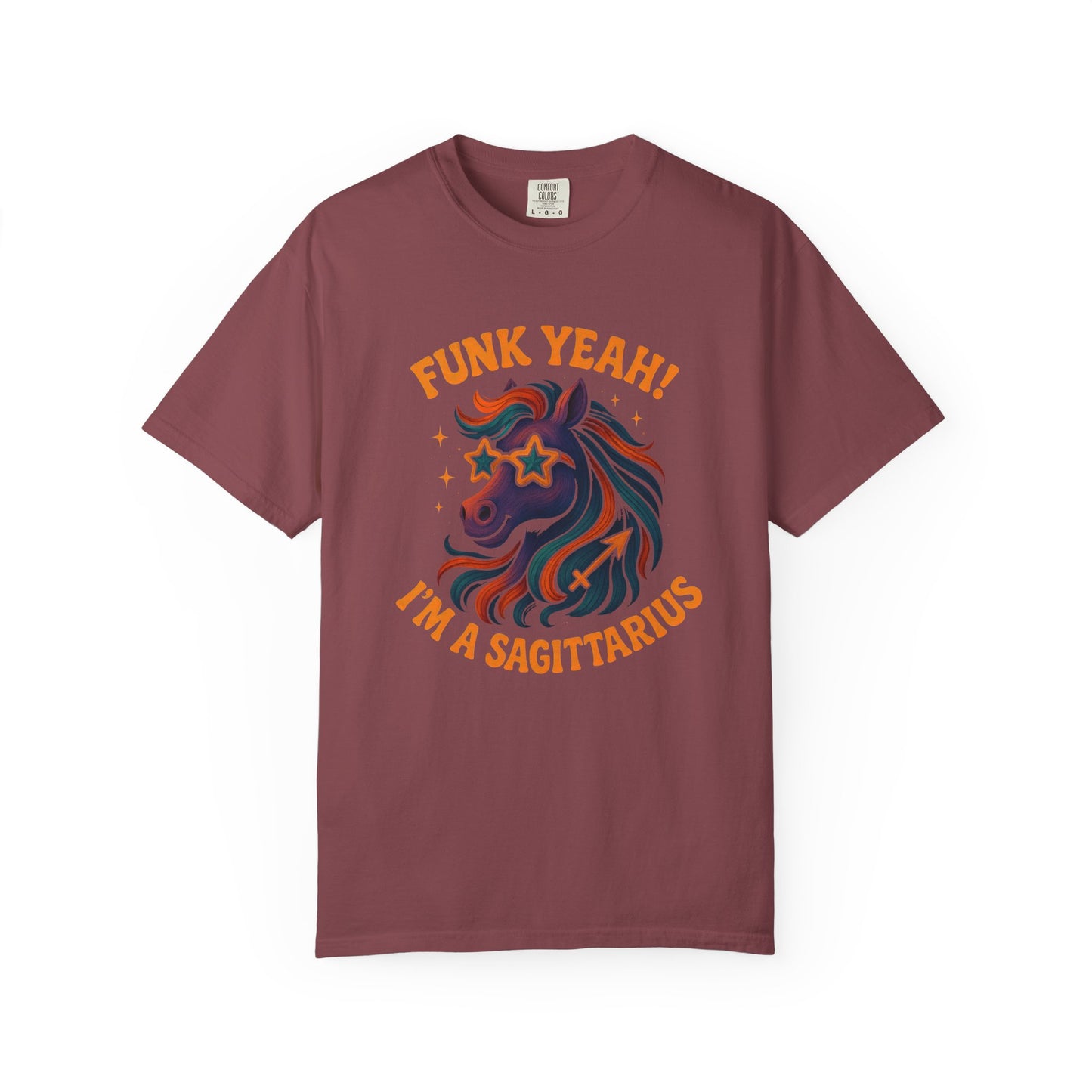 Funk Yeah! I’m a Sagittarius – Retro Colorful Tee Zodiac Shirt