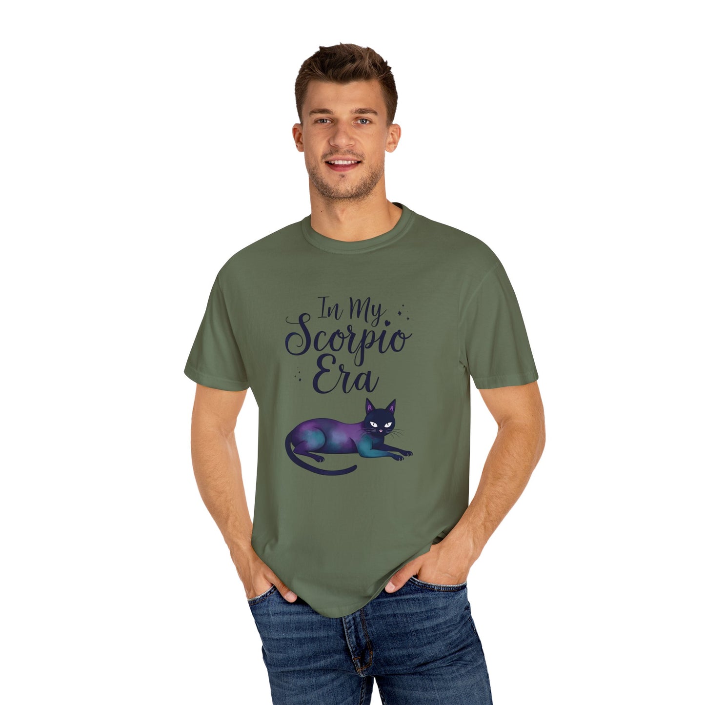 In My Scorpio Era – Mystical Black Cat Tee for the Zodiac Baddie
