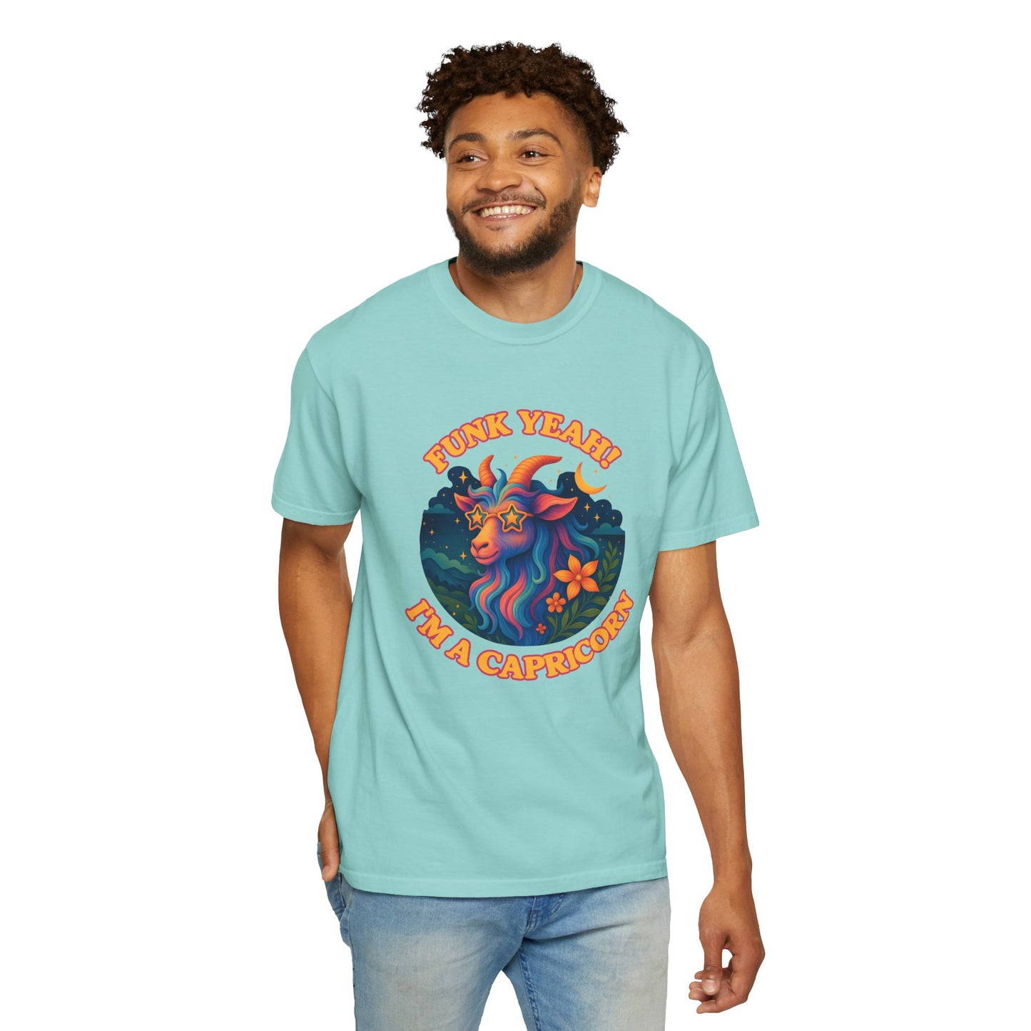 Funk Yeah! I’m a Capricorn – Retro Goat Groove Tee