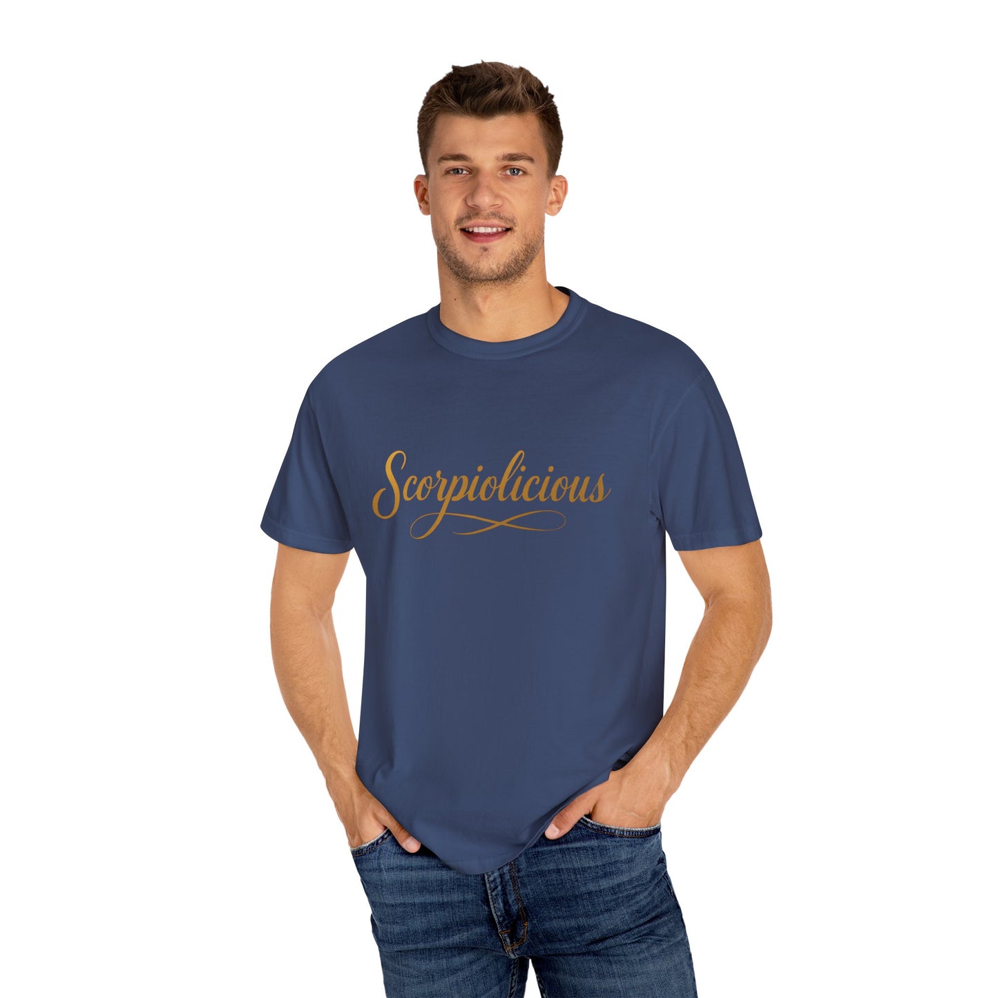Scorpiolicious – Retro Script Scorpio Tee