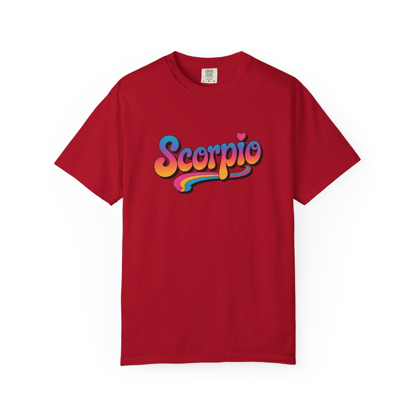 Scorpio Retro Groovy Tee – Multicolor Zodiac Shirt