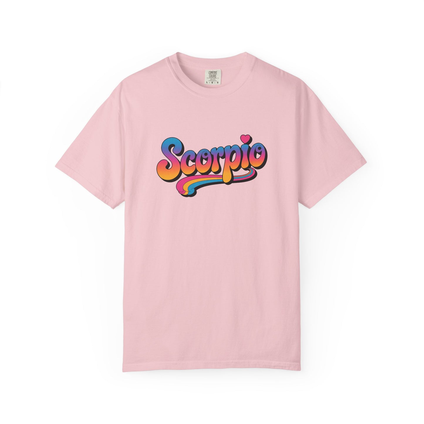 Scorpio Retro Groovy Tee – Multicolor Zodiac Shirt