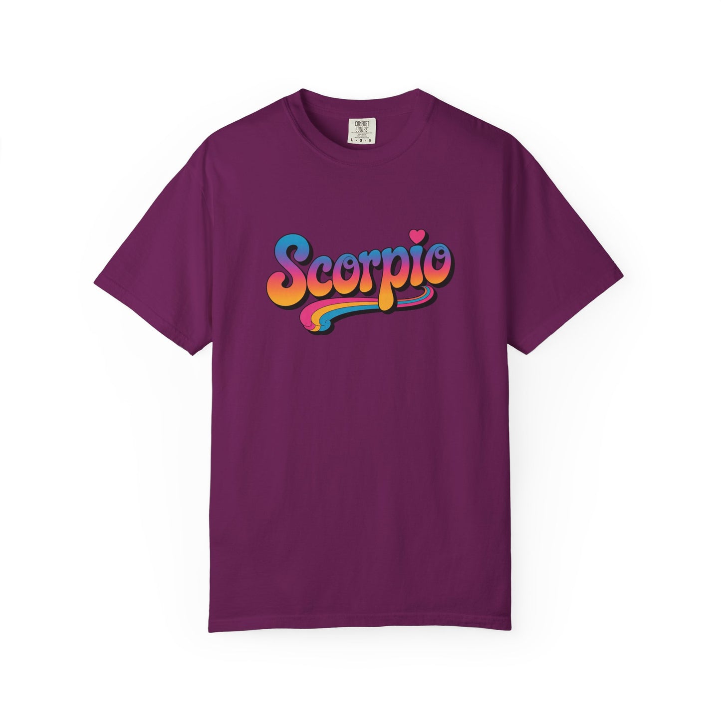 Scorpio Retro Groovy Tee – Multicolor Zodiac Shirt