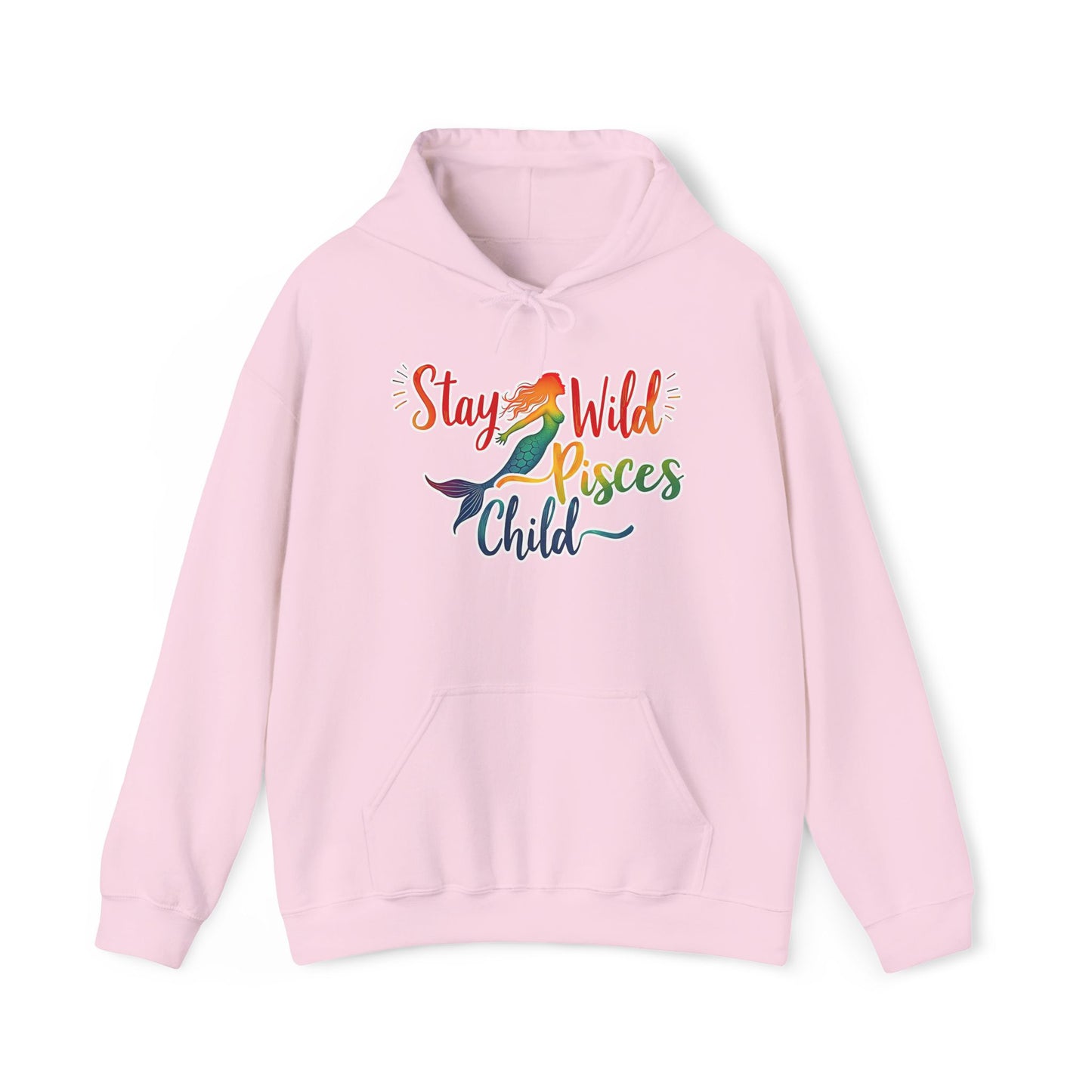 Stay Wild Pisces Child Hoodie | Rainbow Mermaid Astrology Sweatshirt | Cozy Zodiac Gift for Dreamers | Water Sign Starry Pullover | Mystical Pisces Apparel